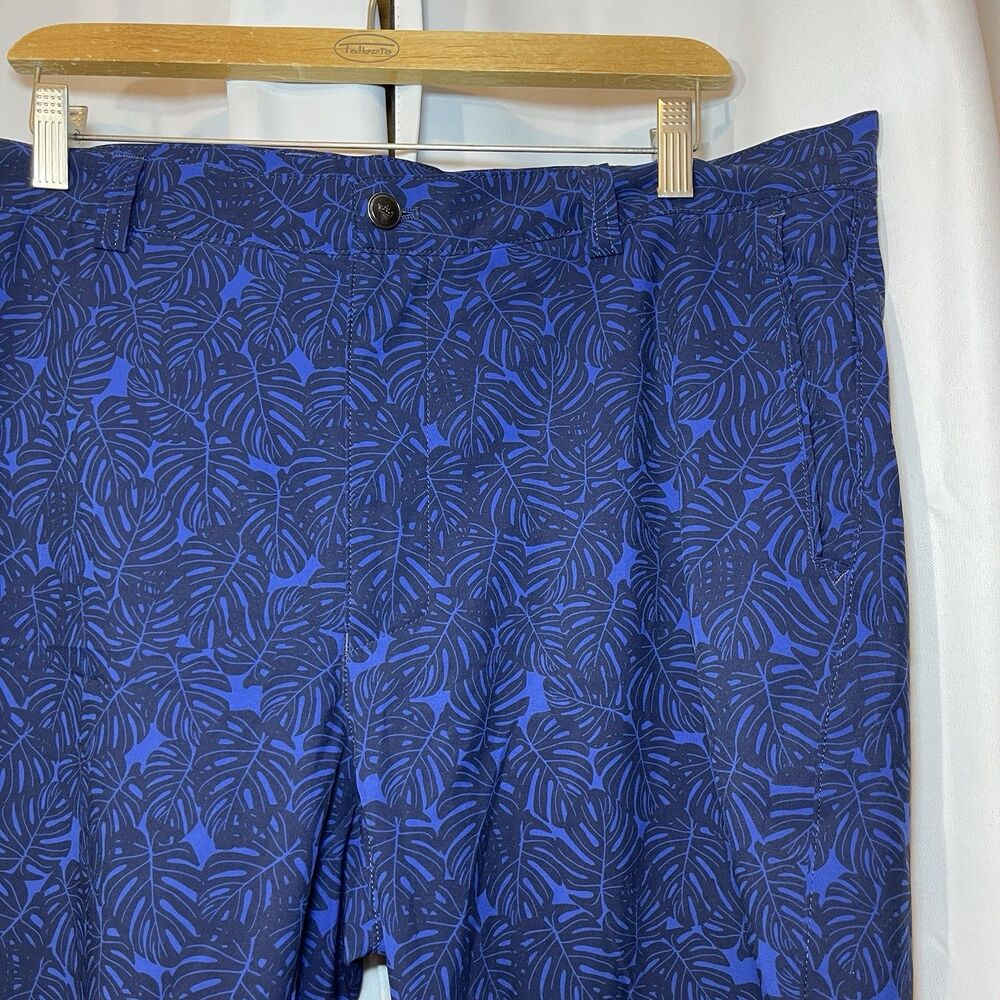 Peter Millar Salem Shorts Men 36 Blue Floral Tropical Crown Performance Golf